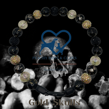 Load image into Gallery viewer, Gold Skulls